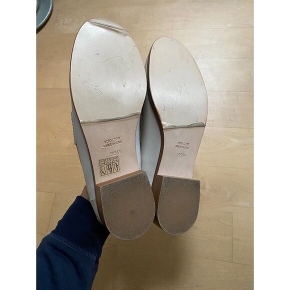 LA Canadienne "Richie" Ivory Loafer slip on sz 36.5 Ladies NEW fringe - Picture 6 of 8